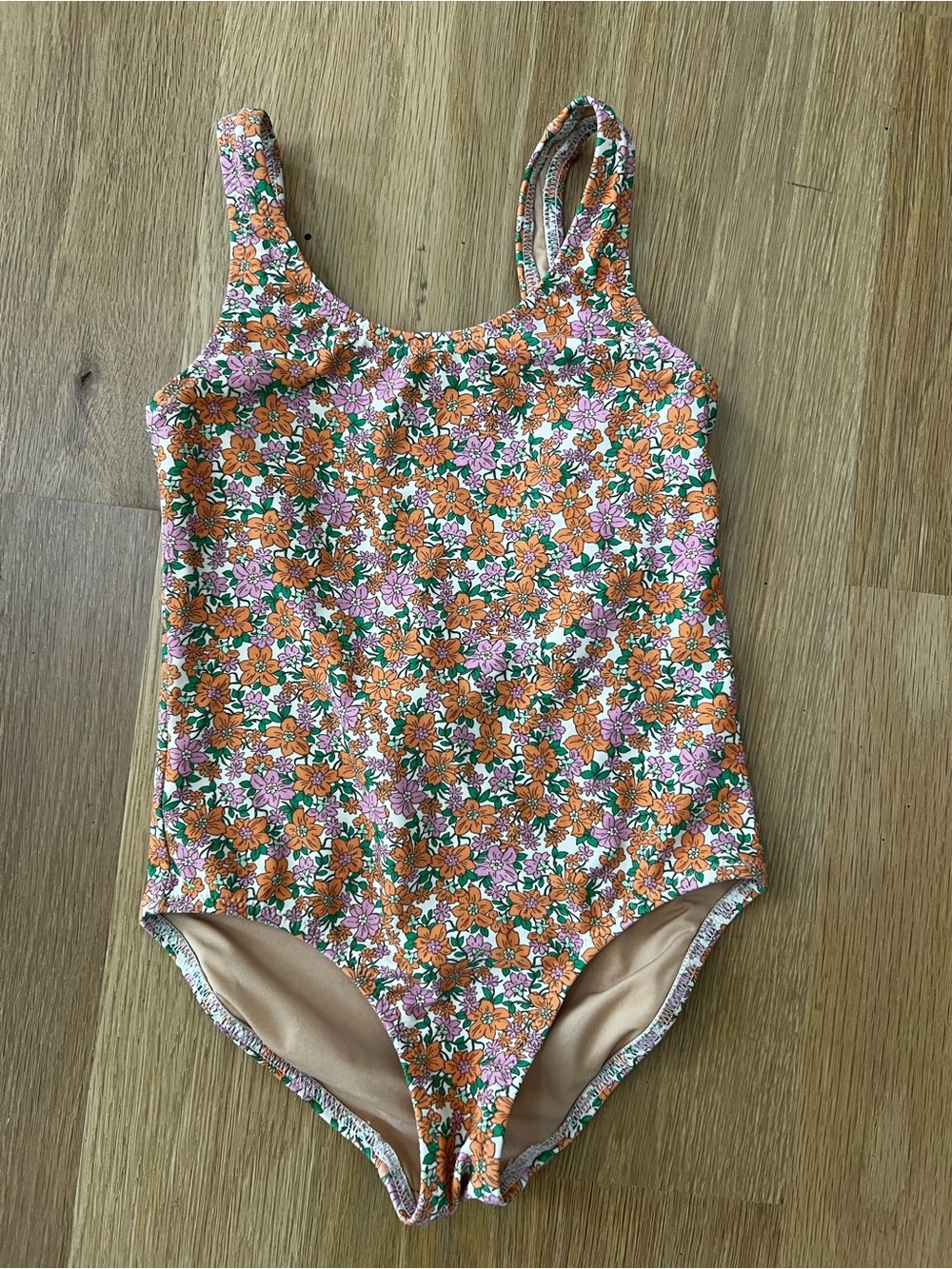 Crewcuts Kids Floral One-Piece Swimsuit, 6-7
